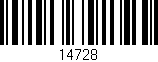 Código de barras (EAN, GTIN, SKU, ISBN): '14728'