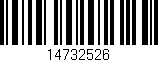Código de barras (EAN, GTIN, SKU, ISBN): '14732526'