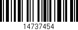 Código de barras (EAN, GTIN, SKU, ISBN): '14737454'
