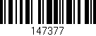 Código de barras (EAN, GTIN, SKU, ISBN): '147377'