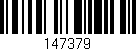 Código de barras (EAN, GTIN, SKU, ISBN): '147379'