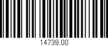Código de barras (EAN, GTIN, SKU, ISBN): '14739.00'