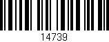 Código de barras (EAN, GTIN, SKU, ISBN): '14739'