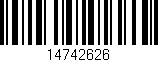 Código de barras (EAN, GTIN, SKU, ISBN): '14742626'