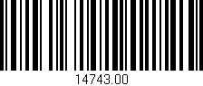 Código de barras (EAN, GTIN, SKU, ISBN): '14743.00'