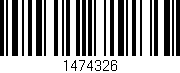 Código de barras (EAN, GTIN, SKU, ISBN): '1474326'