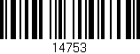 Código de barras (EAN, GTIN, SKU, ISBN): '14753'