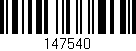 Código de barras (EAN, GTIN, SKU, ISBN): '147540'