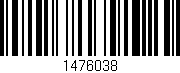 Código de barras (EAN, GTIN, SKU, ISBN): '1476038'