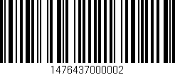 Código de barras (EAN, GTIN, SKU, ISBN): '1476437000002'