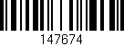 Código de barras (EAN, GTIN, SKU, ISBN): '147674'