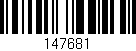 Código de barras (EAN, GTIN, SKU, ISBN): '147681'