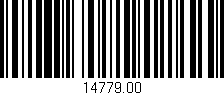 Código de barras (EAN, GTIN, SKU, ISBN): '14779.00'