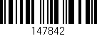 Código de barras (EAN, GTIN, SKU, ISBN): '147842'