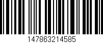 Código de barras (EAN, GTIN, SKU, ISBN): '147863214585'