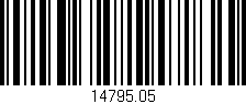 Código de barras (EAN, GTIN, SKU, ISBN): '14795.05'
