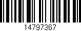 Código de barras (EAN, GTIN, SKU, ISBN): '14797367'