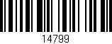 Código de barras (EAN, GTIN, SKU, ISBN): '14799'