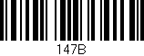 Código de barras (EAN, GTIN, SKU, ISBN): '147B'