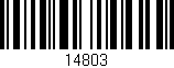 Código de barras (EAN, GTIN, SKU, ISBN): '14803'