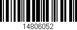 Código de barras (EAN, GTIN, SKU, ISBN): '14806052'