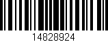 Código de barras (EAN, GTIN, SKU, ISBN): '14828924'