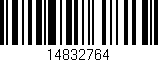 Código de barras (EAN, GTIN, SKU, ISBN): '14832764'