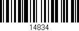 Código de barras (EAN, GTIN, SKU, ISBN): '14834'