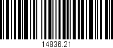 Código de barras (EAN, GTIN, SKU, ISBN): '14836.21'