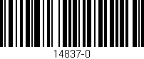 Código de barras (EAN, GTIN, SKU, ISBN): '14837-0'