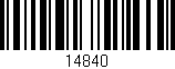 Código de barras (EAN, GTIN, SKU, ISBN): '14840'