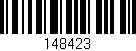 Código de barras (EAN, GTIN, SKU, ISBN): '148423'