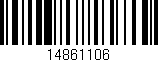 Código de barras (EAN, GTIN, SKU, ISBN): '14861106'