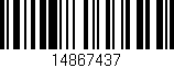 Código de barras (EAN, GTIN, SKU, ISBN): '14867437'