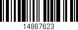 Código de barras (EAN, GTIN, SKU, ISBN): '14867623'
