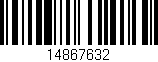 Código de barras (EAN, GTIN, SKU, ISBN): '14867632'
