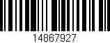 Código de barras (EAN, GTIN, SKU, ISBN): '14867927'