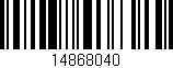 Código de barras (EAN, GTIN, SKU, ISBN): '14868040'
