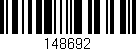 Código de barras (EAN, GTIN, SKU, ISBN): '148692'