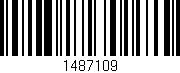 Código de barras (EAN, GTIN, SKU, ISBN): '1487109'