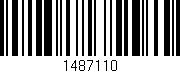 Código de barras (EAN, GTIN, SKU, ISBN): '1487110'