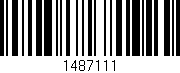 Código de barras (EAN, GTIN, SKU, ISBN): '1487111'