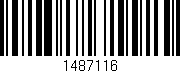 Código de barras (EAN, GTIN, SKU, ISBN): '1487116'