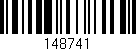 Código de barras (EAN, GTIN, SKU, ISBN): '148741'