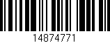 Código de barras (EAN, GTIN, SKU, ISBN): '14874771'