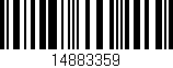 Código de barras (EAN, GTIN, SKU, ISBN): '14883359'