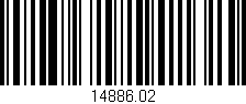 Código de barras (EAN, GTIN, SKU, ISBN): '14886.02'