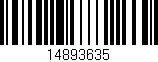 Código de barras (EAN, GTIN, SKU, ISBN): '14893635'