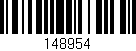 Código de barras (EAN, GTIN, SKU, ISBN): '148954'