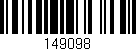 Código de barras (EAN, GTIN, SKU, ISBN): '149098'